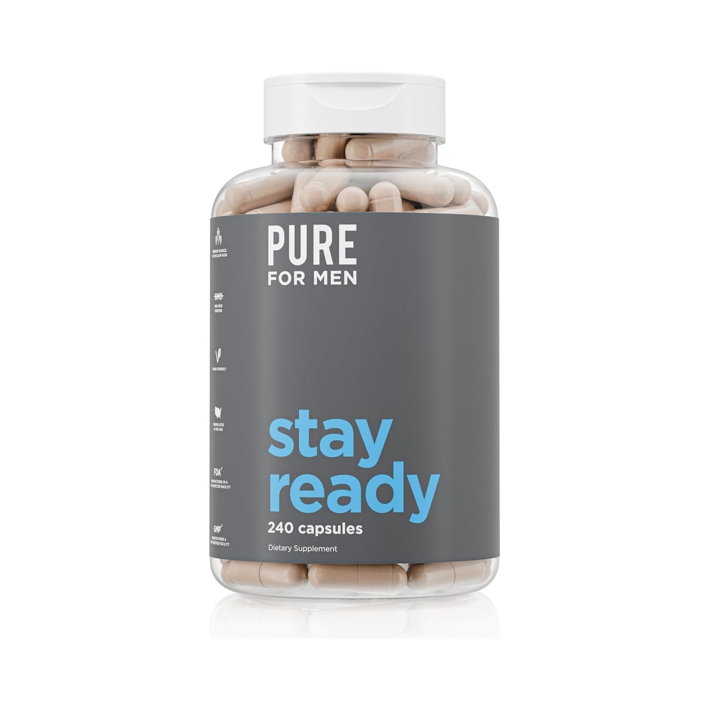 Pure for Men Stay Ready Fiber Extra Strength Supplement